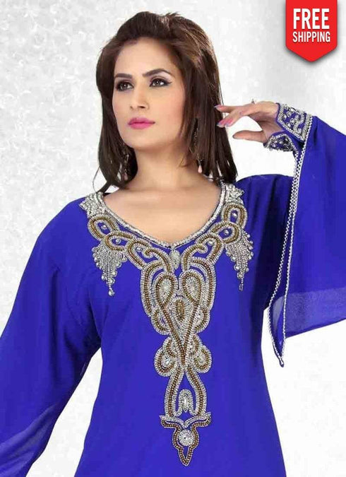 Voguish Faux Georgette Designer Kaftan